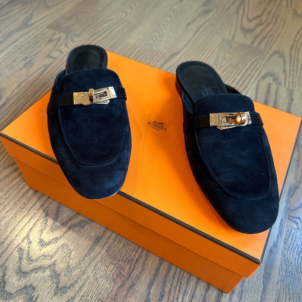 Hermes Women’s Suede Oz Mules